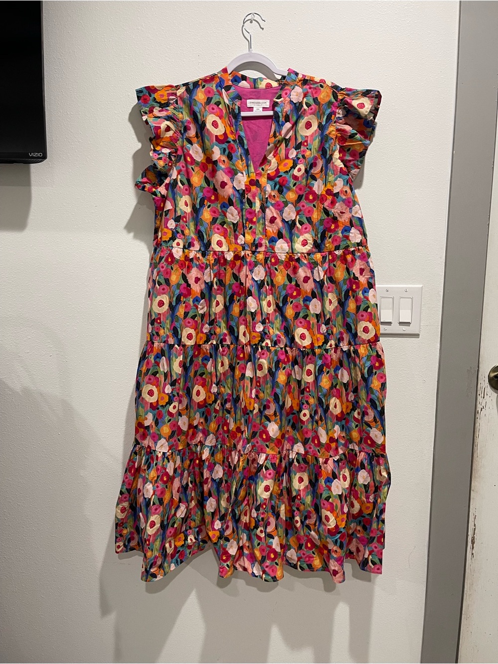 Chic Soul Multicolor Floral Midi Dress - Picture 2 of 6